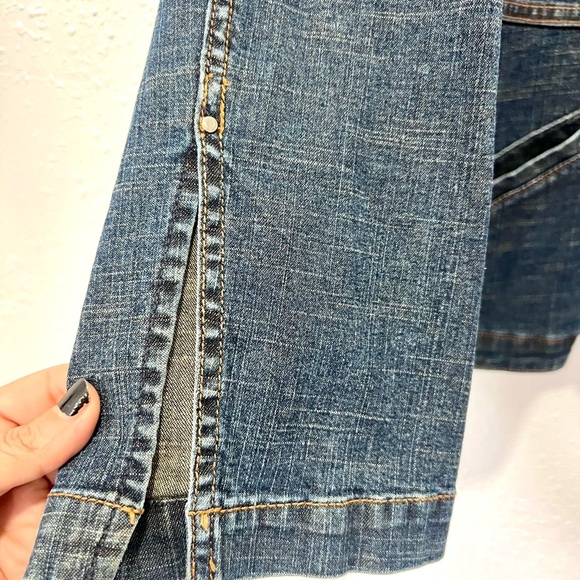 Ellen Tracy Dark Blue Denim Jacket 12 - Picture 7 of 8